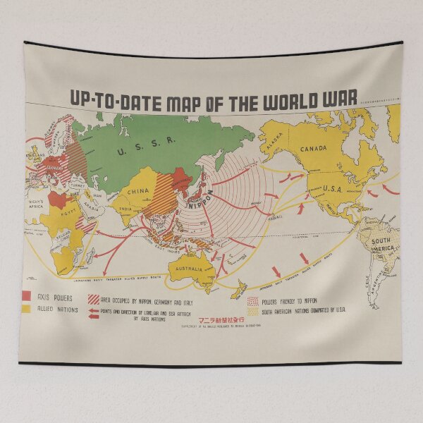 Item preview, WW2 - Up-to-date map of the world war (1942) by Manila Shimbun-sha. designed and sold by TheHappyK.