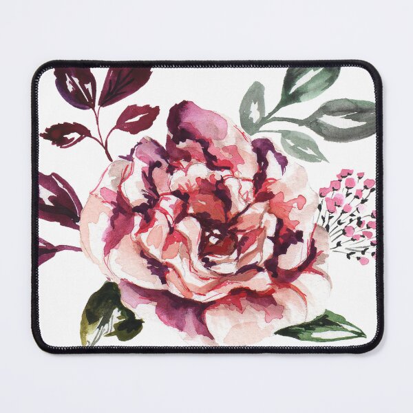 Item preview, Watercolor floral bouquet of Pink Lisianthus flower designed and sold by Anis Illustration.