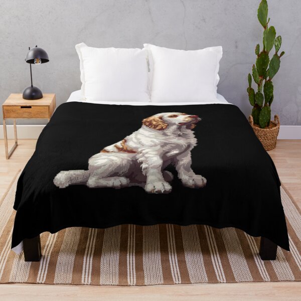 Item preview, Pixel Clumber Spaniel designed and sold by CUTEDOGGIEZ.