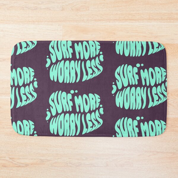 Item preview, Surf More Worry Less | 60s Psy Lettering designed and sold by monkeybusiness.pt.