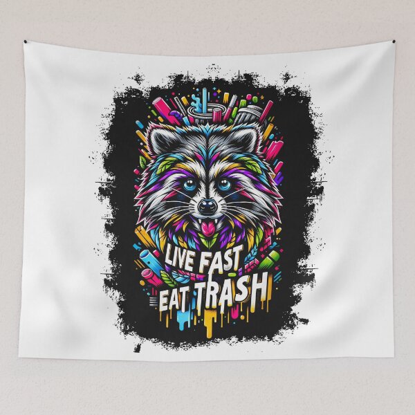 Item preview, Raccoon Riot: A Splash of Urban Wilderness designed and sold by SharpPenguin.