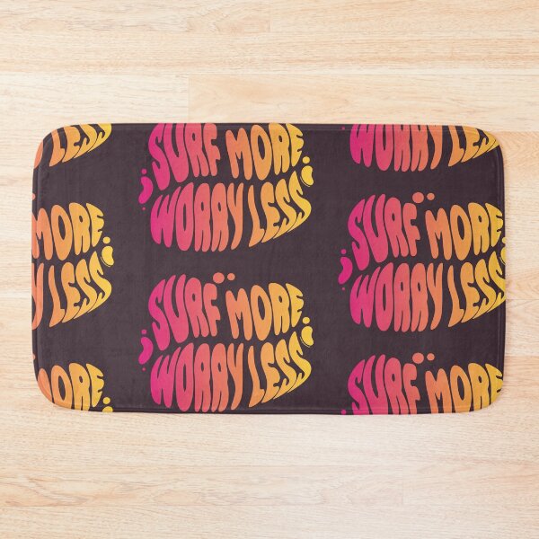 Item preview, Surf More Worry Less | 60s Psy Lettering designed and sold by monkeybusiness.pt.