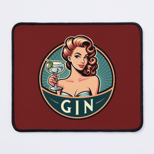 Artikelvorschau, Retro Beverage - Gin entworfen und verkauft von MugshotsAndMore.