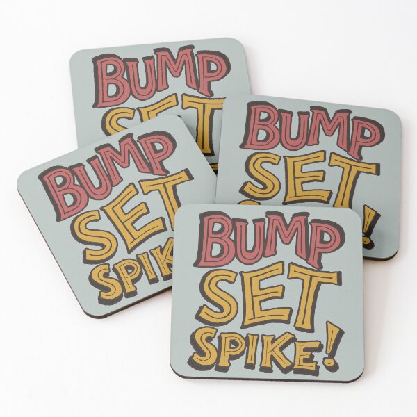 Item preview, Bump, Set, Spike! Retro Styled Hand lettering  designed and sold by Feline Rockstars.
