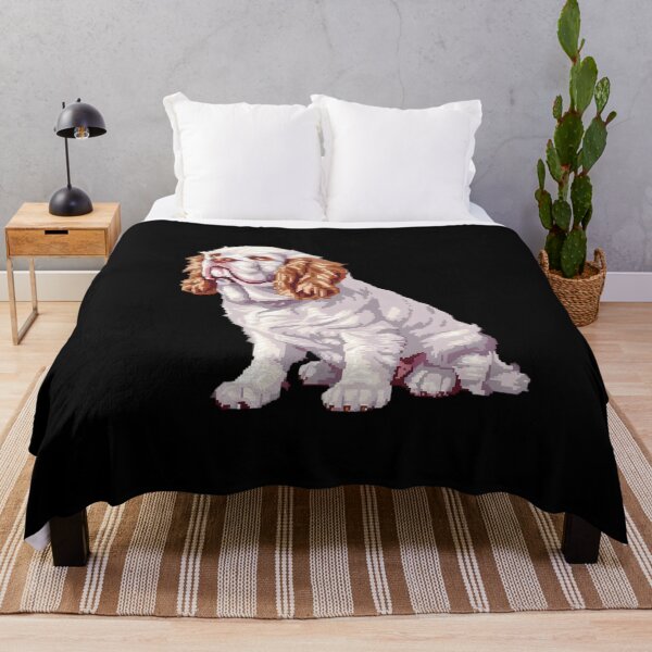 Item preview, 16-bit Clumber Spaniel designed and sold by CUTEDOGGIEZ.