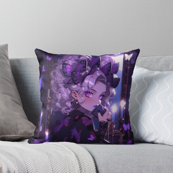 Item preview, Gothic Mystical Midnight Butterflies Anime Girl designed and sold by bubblegoth.