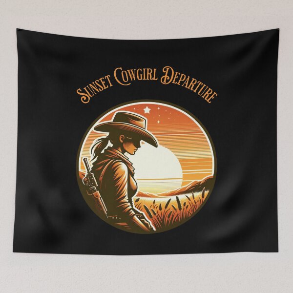 Item preview, Goodbye Earl - Sunset cowgirl departure designed and sold by JansenGS.