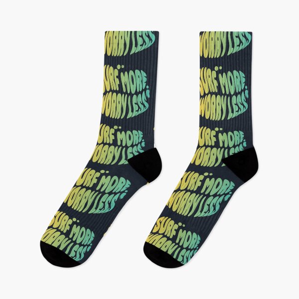 Item preview, Surf More Worry Less | 60s Psy Lettering designed and sold by monkeybusiness.pt.
