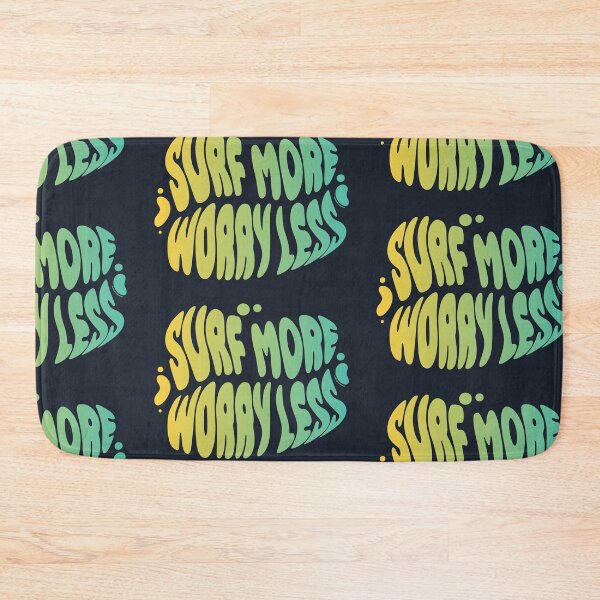 Item preview, Surf More Worry Less | 60s Psy Lettering designed and sold by monkeybusiness.pt.