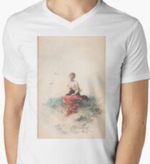Female Figure Men's V-Neck T-Shirt