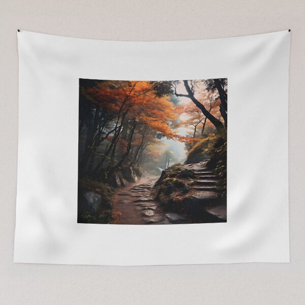 Item preview, Misty Autumn Hike in a Dense Forest designed and sold by Shirtastically.