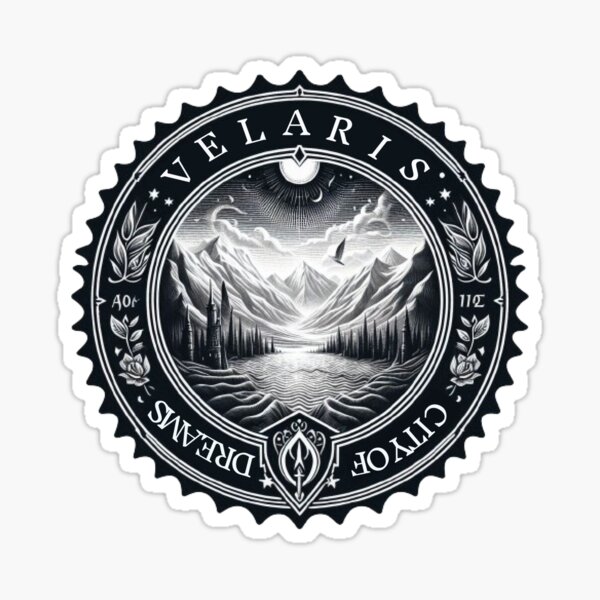 Item preview, Velaris stamp city of dreams ACOTAR Book lover designed and sold by Cintia Sanz Alonso.