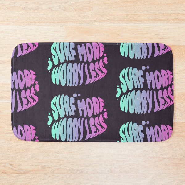 Item preview, Surf More Worry Less | 60s Psy Lettering designed and sold by monkeybusiness.pt.