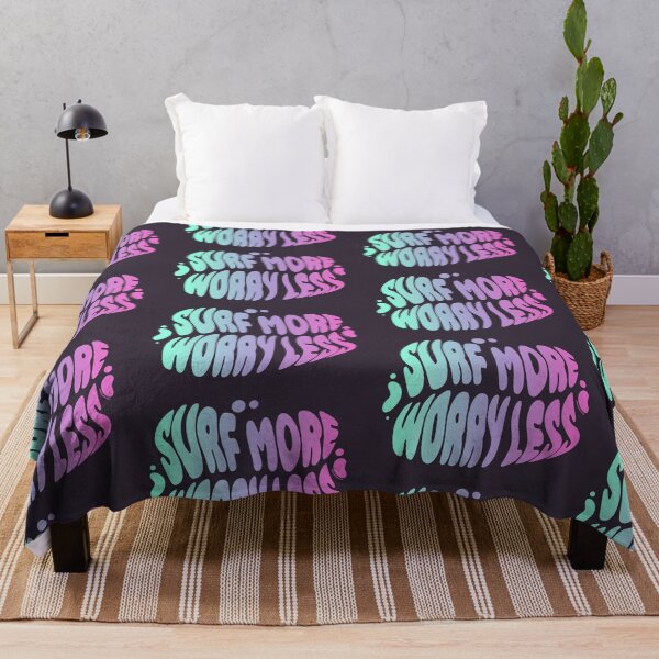 Item preview, Surf More Worry Less | 60s Psy Lettering designed and sold by monkeybusiness.pt.