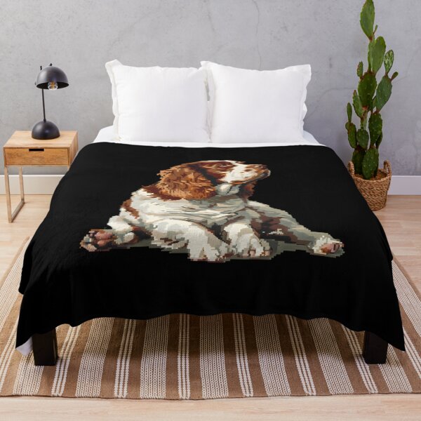 Item preview, Pixel Portrait Clumber Spaniel designed and sold by CUTEDOGGIEZ.