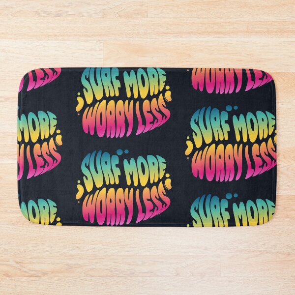 Item preview, Surf More Worry Less | 60s Psy Lettering designed and sold by monkeybusiness.pt.