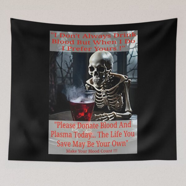 Item preview, Ghouls Delight: Donate Blood And Plasma Today designed and sold by Hall-O-Gram.