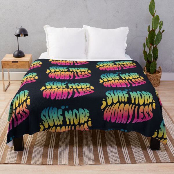 Item preview, Surf More Worry Less | 60s Psy Lettering designed and sold by monkeybusiness.pt.
