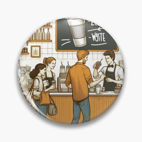 Item preview, Eco-Friendly Coffee Shop Vibes designed and sold by Wonderall.