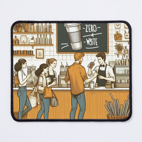 Item preview, Eco-Friendly Coffee Shop Vibes designed and sold by Wonderall.