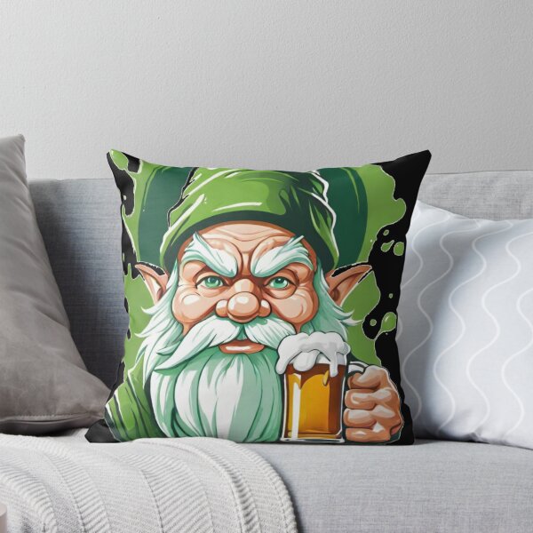 Item preview, Saint Patrick's Day Leprechaun with beer designed and sold by Tw1nsAIArt.