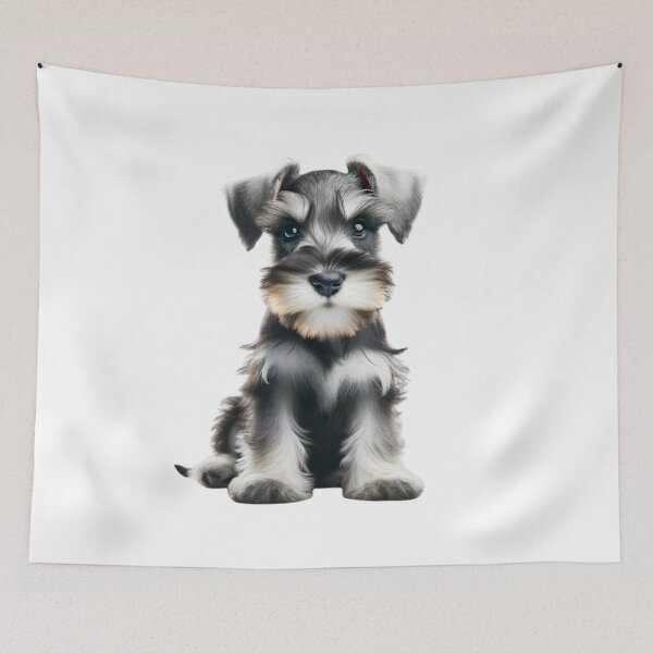 Item preview, Alert Schnauzer Puppy designed and sold by CardsStudio.