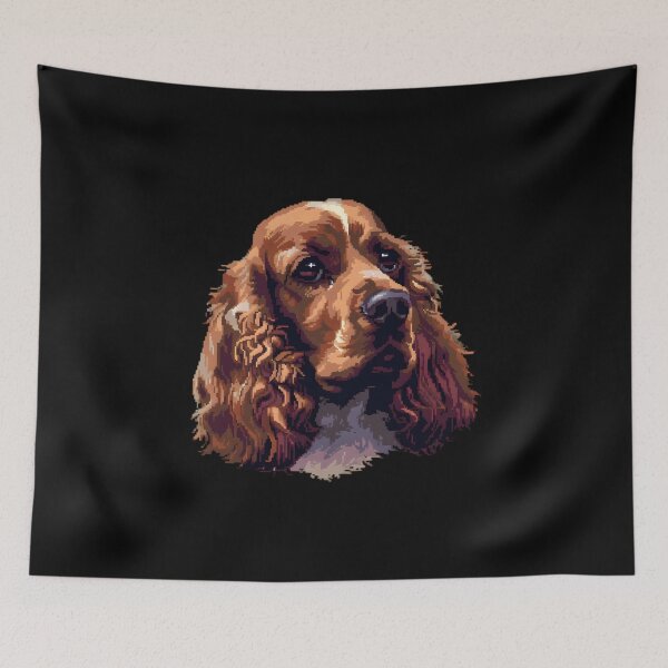 Item preview, Pixel Portrait Cocker Spaniel designed and sold by CUTEDOGGIEZ.