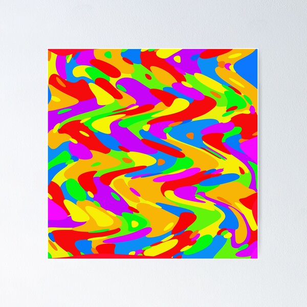 Liquid Rainbow Poster
