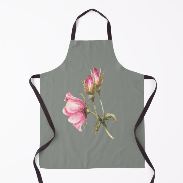 Item preview, Watercolor sticker wild rosehip branch with buds and flower dog rose. Hand drawn illustration designed and sold by BartolArt.
