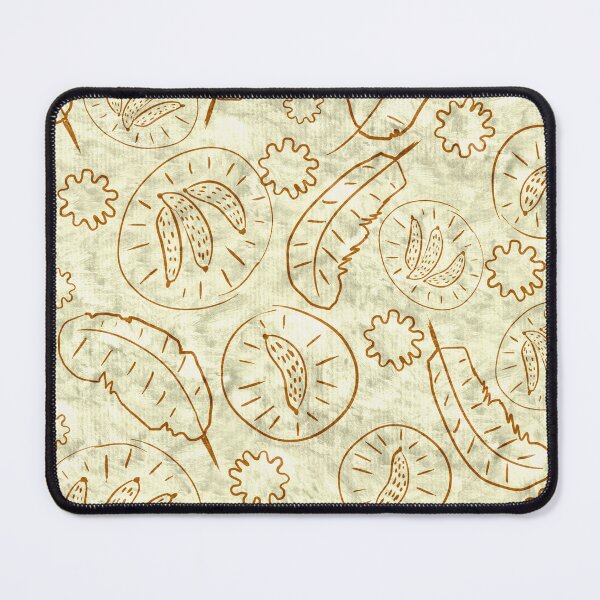 Item preview, standard, with rapport pattern; tropical, with FLOWERS AND BANANAS foliage, CRYON artistic style, with a lot of realism and in all senses and all directions. designed and sold by RODRIGORo.