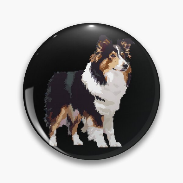 Aperçu de l'œuvre Collie 16 Bits créée et vendue par CUTEDOGGIEZ.