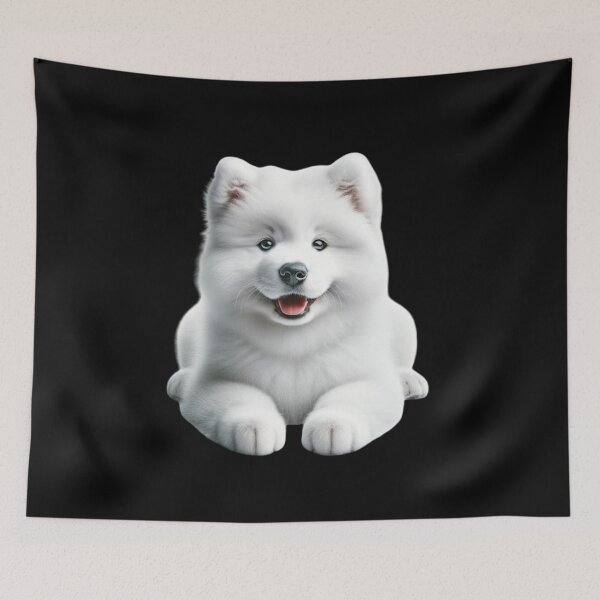 Item preview, Joyful Samoyed Puppy designed and sold by CardsStudio.