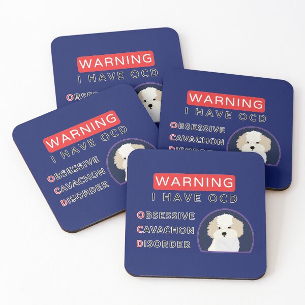 Item preview, Warning I Have OCD Obsessive Cavachon Disorder  designed and sold by glowvim.