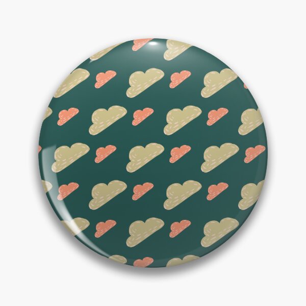 Item preview, Green & Red Clouds on Green Texture ; Bohemian Pattern designed and sold by PatternInArt.