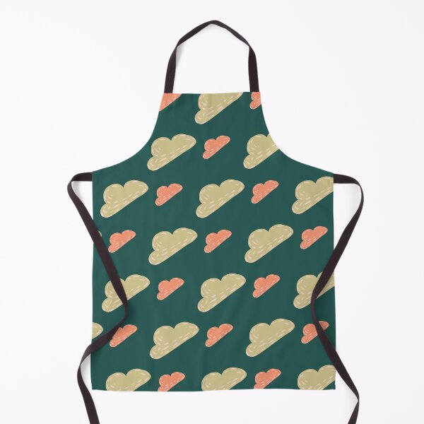 Item preview, Green & Red Clouds on Green Texture ; Bohemian Pattern designed and sold by PatternInArt.