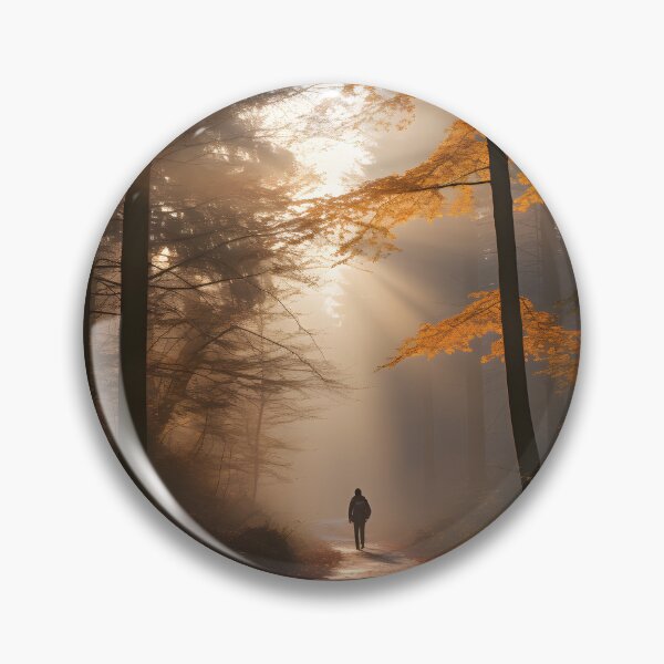 Item preview, Autumn Solitude Hike in the Misty Forest designed and sold by Shirtastically.
