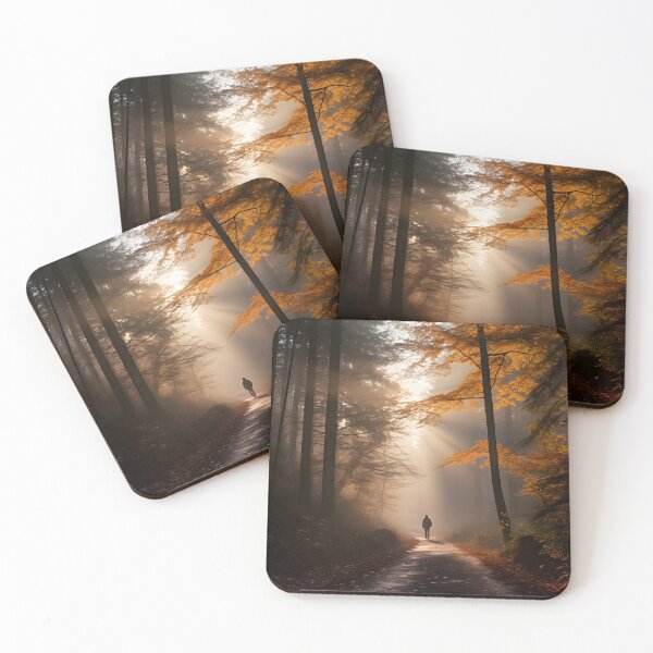 Item preview, Autumn Solitude Hike in the Misty Forest designed and sold by Shirtastically.