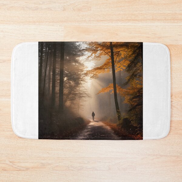 Item preview, Autumn Solitude Hike in the Misty Forest designed and sold by Shirtastically.