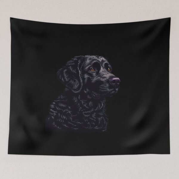 Item preview, 16-bit Pixel Art Curly-coated Retriever designed and sold by CUTEDOGGIEZ.