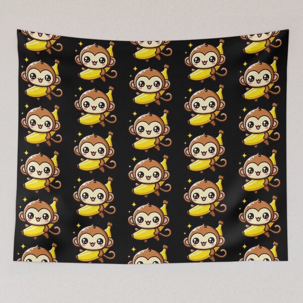 Item preview, Banana Monkey Cute designed and sold by Delidream.