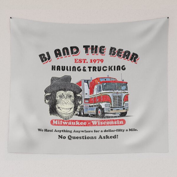 Item preview, BJ and the Bear Hauling and Trucking Lts Worn Out designed and sold by Alema Art.