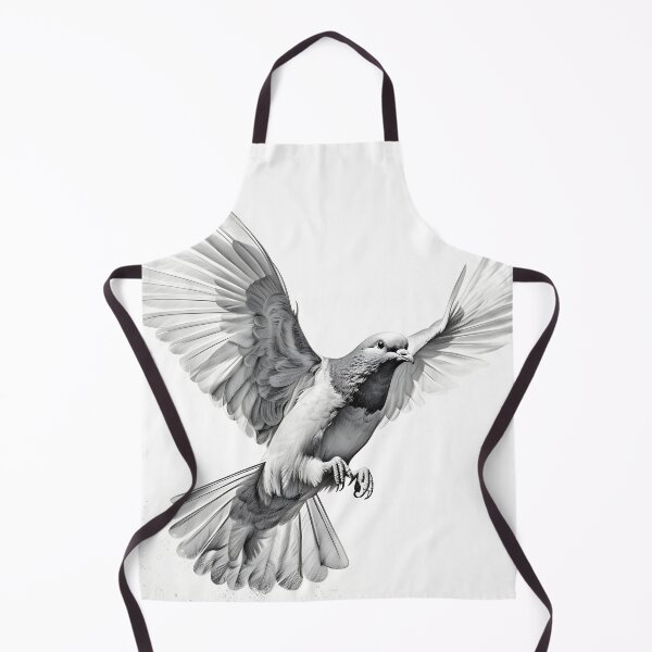 Item preview, Black and White pigeon pencil drawing designed and sold by Pencil-Art.