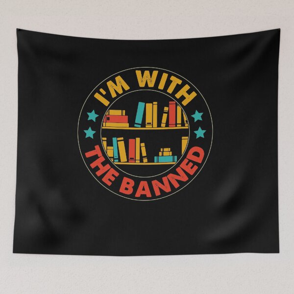 Item preview, I'm with the Banned Books, Protect Libraries, Protect Librarians, Progressive Teacher, Florida Liberal, Equality Empathy, Social Justice designed and sold by behindthefacts.