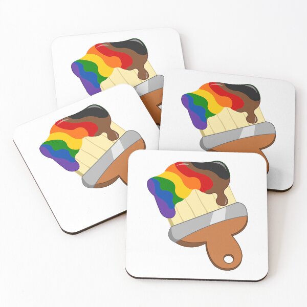 Item preview, Philly Pride Flag Paintbrush designed and sold by HarveyHandcraftsandDesigns.