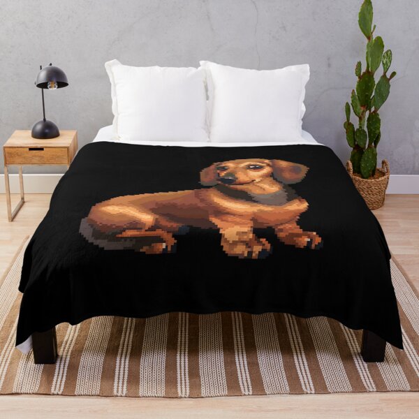 Item preview, 16-bit Pixel Art Dachshund designed and sold by CUTEDOGGIEZ.