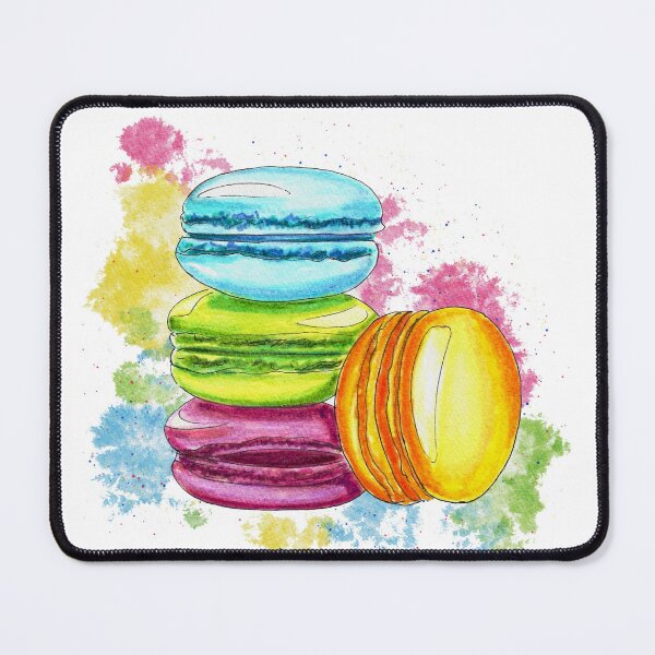 Item preview, Bright Rainbow Macaron Cookies with Rainbow Splatter designed and sold by Sockstomistic.