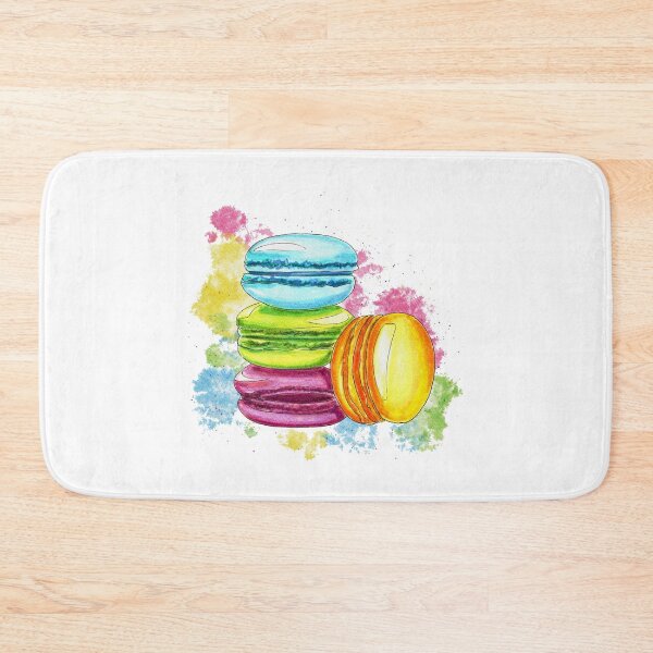Item preview, Bright Rainbow Macaron Cookies with Rainbow Splatter designed and sold by Sockstomistic.