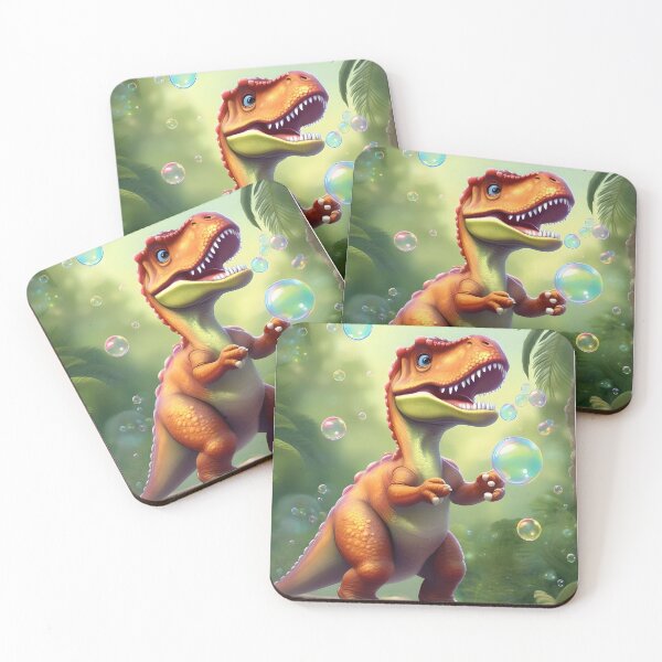 Item preview, Dinosaur Enjoying Bubbles designed and sold by JulieBlaise.
