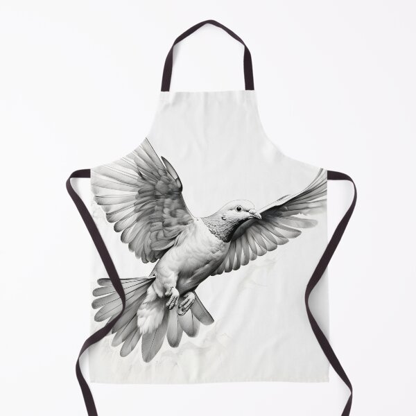 Item preview, Black and White pigeon pencil drawing designed and sold by Pencil-Art.