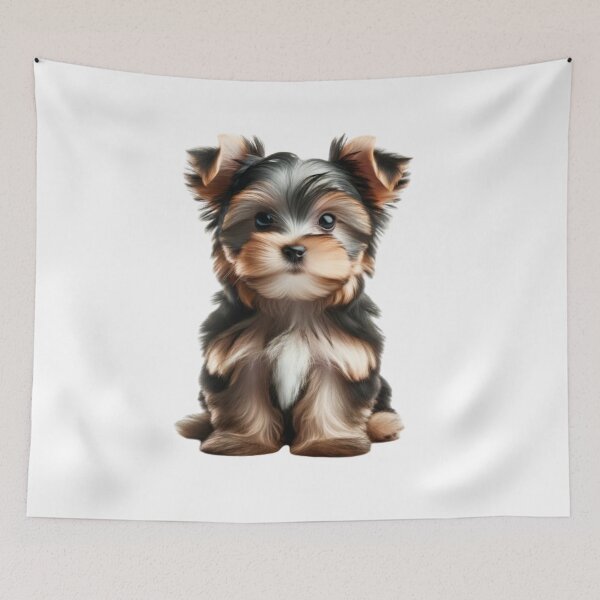 Item preview, Elegant Yorkshire Terrier Puppy designed and sold by CardsStudio.
